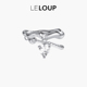 LELOUP弥漫系列爱心锆石耳夹女耳钉无耳洞耳饰小众高级感耳骨夹