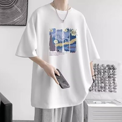5XL2024年夏季创意趣味圆领日常