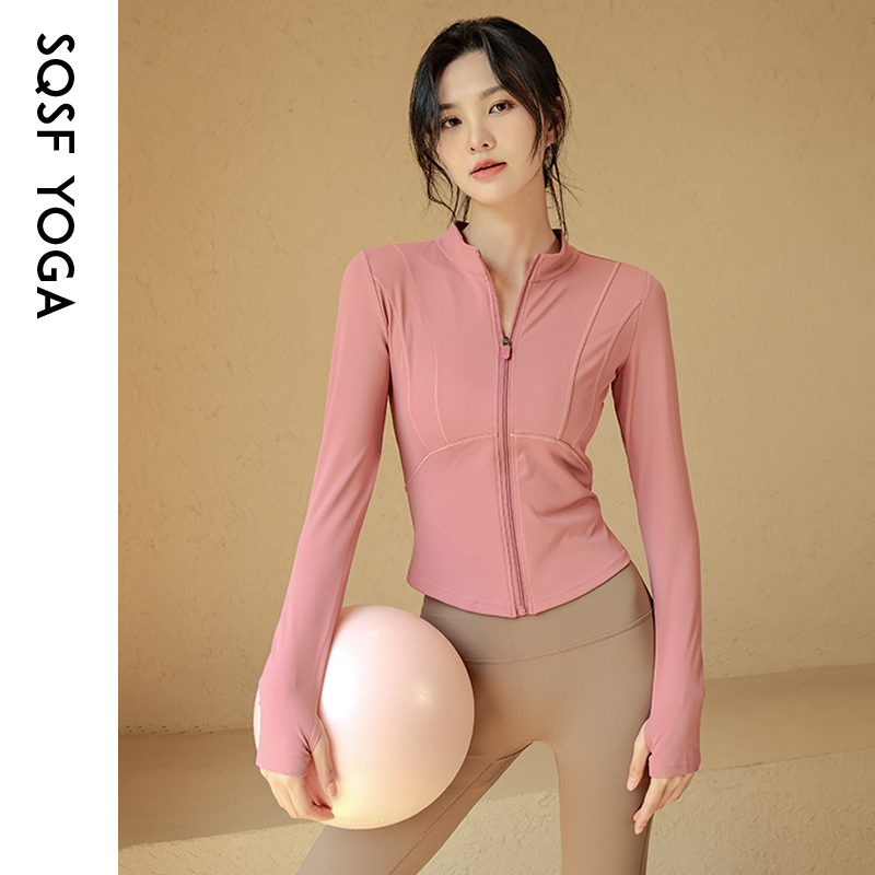 SQSF瑜伽服外套女普拉提运动上衣