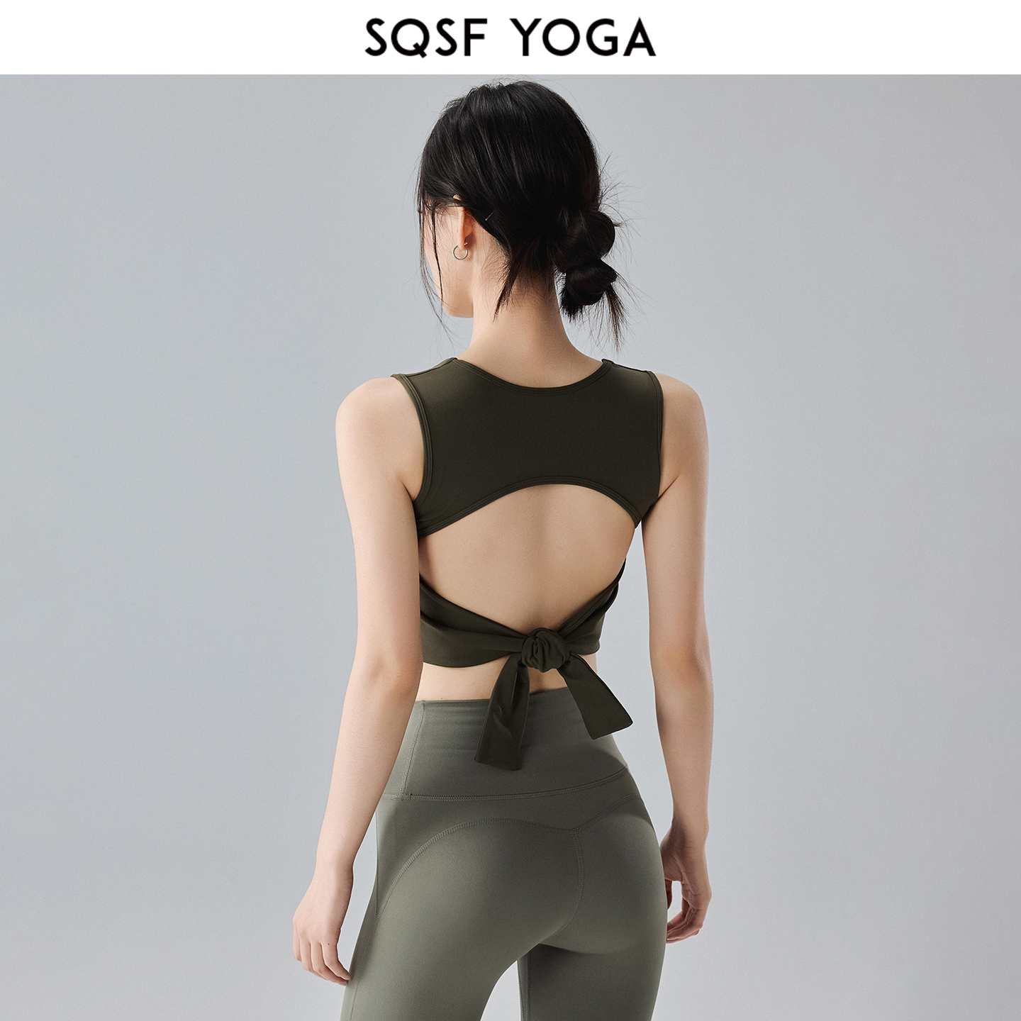 SQSF美背运动背心女新款外穿跑步内衣防震健身文胸高级感瑜伽上衣