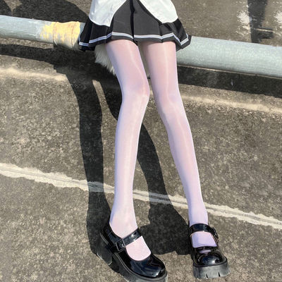 白丝马油袜JK纯欲薄款连裤打底袜