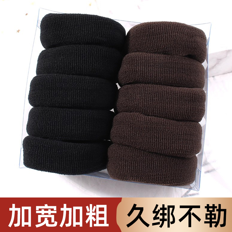 加粗宽皮筋高马尾扎头发无痕发饰