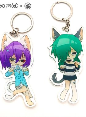 我会永远看着你-晶莹的温水原创动漫OC小丽娜洛尔亚克力挂件包挂