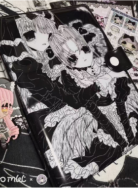 哥特Lolita-日本插画师ISEYA原创动漫周边oc亚克力分隔页A6活页夹