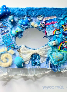 宝宝蓝的梦-Yuki星原创手作decora重工手作艺术装置创意装饰画