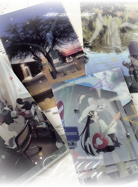 思念=爱-阿福学做饭原创制品二次元动漫oc周边二变光栅明信片