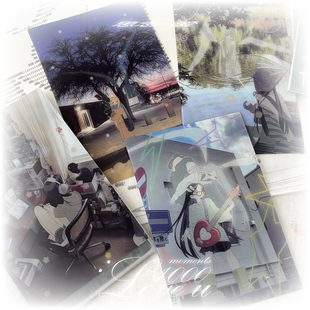 思念=爱-阿福学做饭原创制品二次元动漫oc周边二变光栅明信片