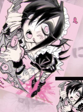 无料FYS-日本插画师galthanachos插画pvc透卡小卡