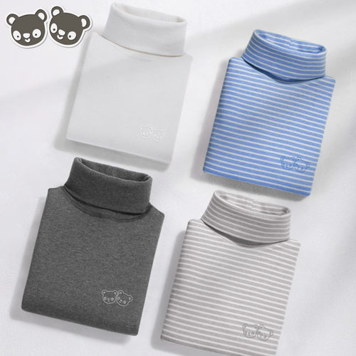 杰弟高领休闲长袖防风保暖打底衫