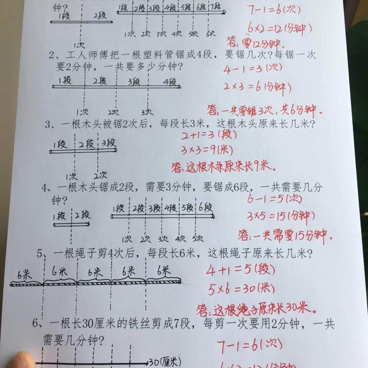 二年级数学常考必考19种