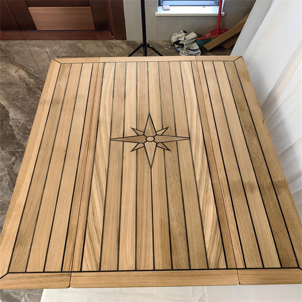 游艇折叠柚木桌面台面450/900x1250mm 游艇房车船舶配件 跨境热销
