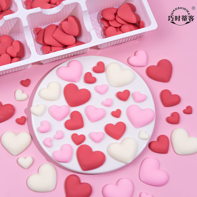 情人节巧克力装饰立体心形摆件