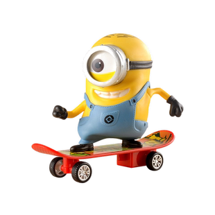 正版小黄人玩具车发声神偷奶爸回力车公仔环球影城儿童礼物滑板车