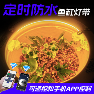鱼缸专用灯带防水2025新款古法水缸养鱼氛围灯生态缸照明补光灯