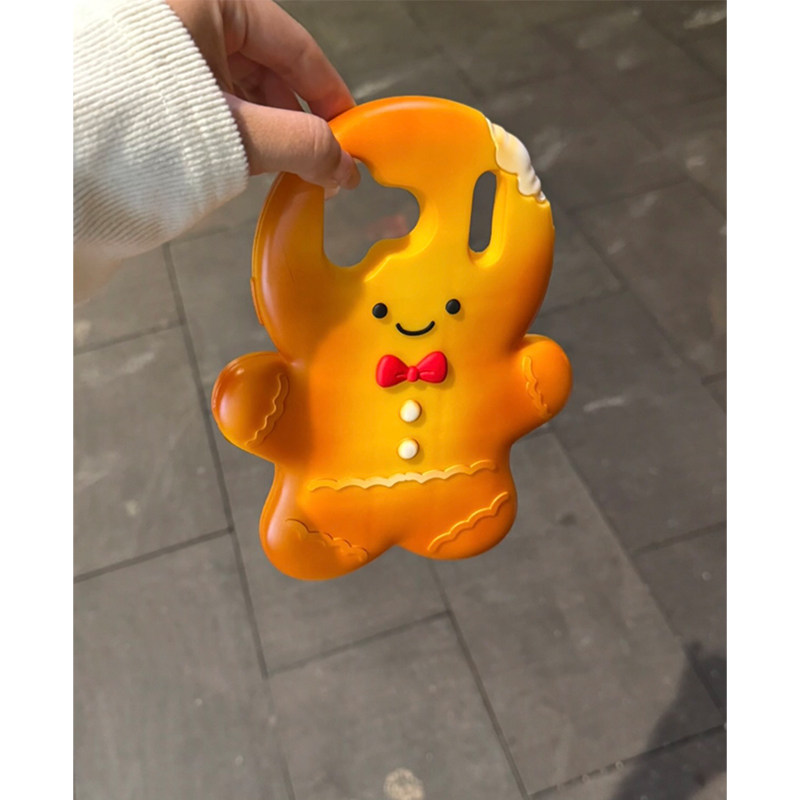 卡通可爱姜饼人小饼干适用苹果17promax手机壳iPhone17女新款16硅胶软壳15日韩14网红16Pro防摔15pro保护套13