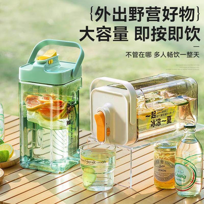 国大热容冷水壶家用量耐高温冰德箱塑料冰躺平冷水水壶杯凉开水壶