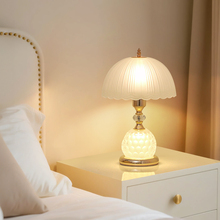 欧式卧室床头灯结婚庆浪漫装饰夜灯轻奢玻璃遥控调光氛围家用台灯