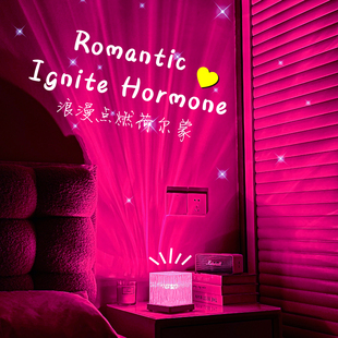房间星空情侣语音床头氛围卧室投影高级感气趣睡眠情调浪漫小夜灯