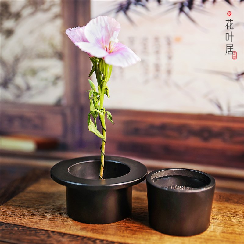 速发中式插花剑山花道插花底座铝座剑山插花器固定底座初学者家居