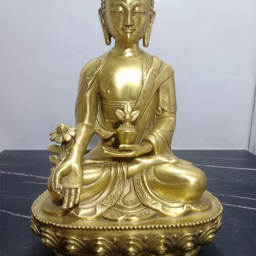速发铜用实用黄铜药药佛师王菩萨佛像三宝佛器品