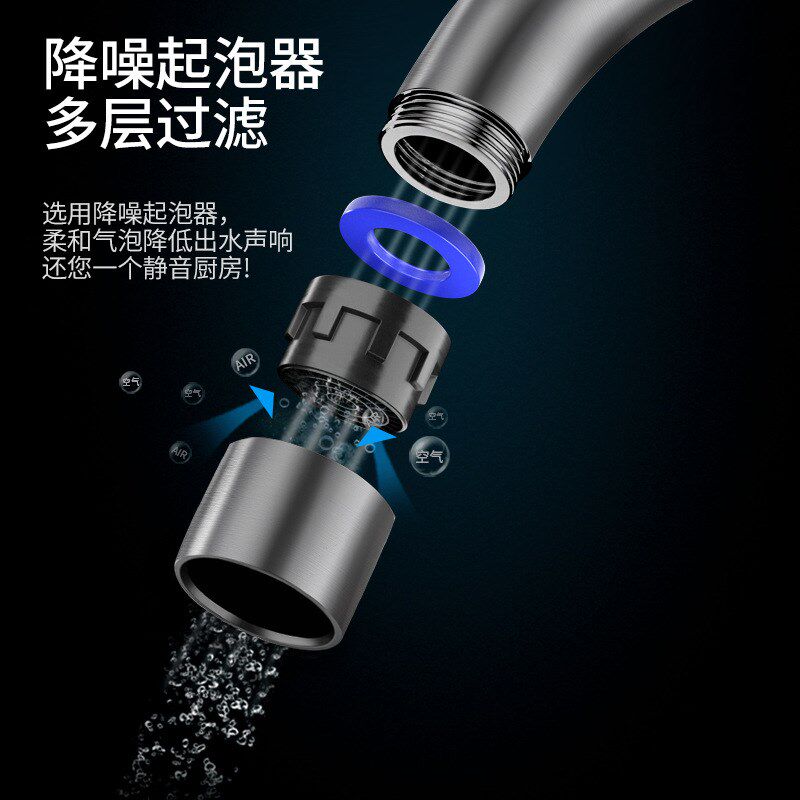 速发水批佳上佳灰家洗用碗池冷热厨房冷热滚珠可旋转厨房可槽菜盆