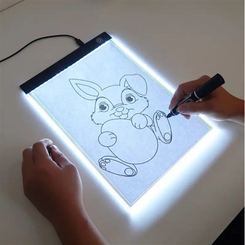 速发学生透光绘画板画画工具投影绘画儿童可调光灯垫板
