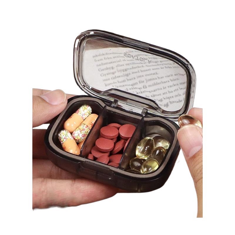 速发药盒随日三餐迷你便携品盒密封防潮小号分装多格一身装药质子