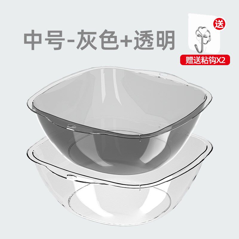 速发脸盆家用透号洗衣洗菜盆大明方形学生宿舍盆子洗脚盆婴儿