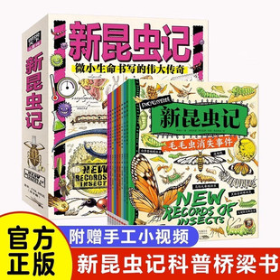 新昆虫记 献给热爱自然的孩子 科普桥梁书共9册3-6岁孩子自然百科科普书昆虫绘本激发孩子好奇心课外阅读书籍