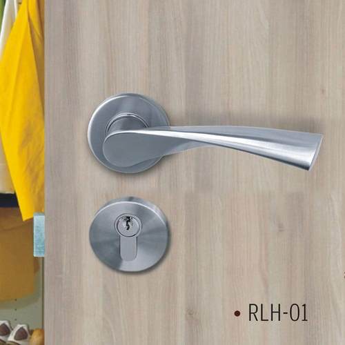 不锈钢304欧标实心门锁 室内静音卧室锁实木分体执手机械门锁