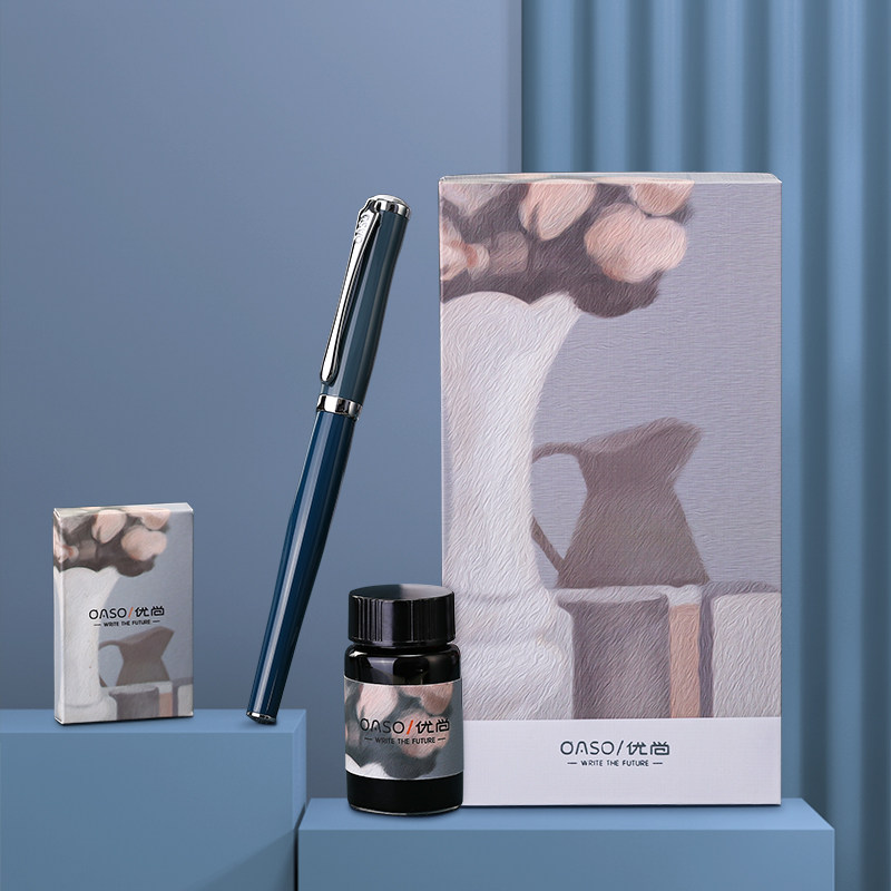 毕加索旗下oaso优尚t19钢笔女生专用莫兰迪复古套装钢笔礼物高颜值