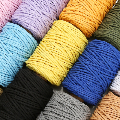 4mm100米彩色棉绳手工diy