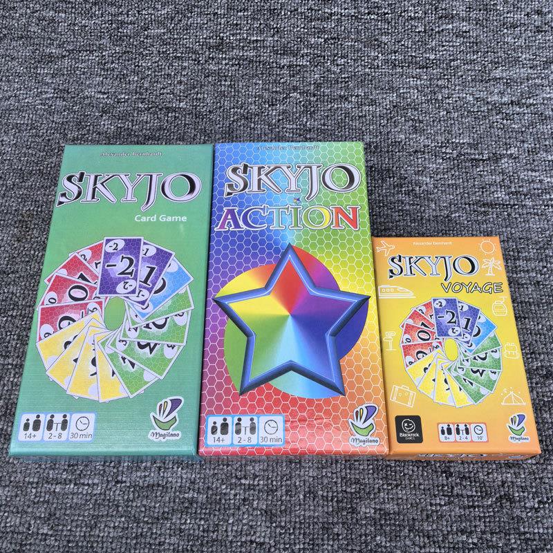 热销skyjo action英文版 桌游家庭聚会纸牌游戏 跨境卡牌