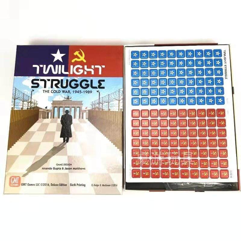 英文版Twilight Struggle 冷战热斗棋盘游戏桌游玩具牌