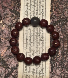 藏地瑜伽士修持【爆老千系糖球玛瑙古珠】顶配老凤眼佛珠手串