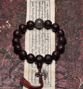 藏地瑜伽士修持【爆老千系糖球玛瑙古珠】顶配老龙眼佛珠手持