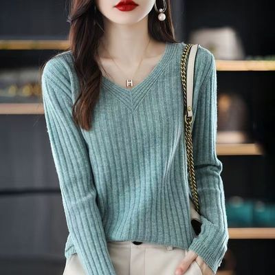 春季新款长袖针织打底衫