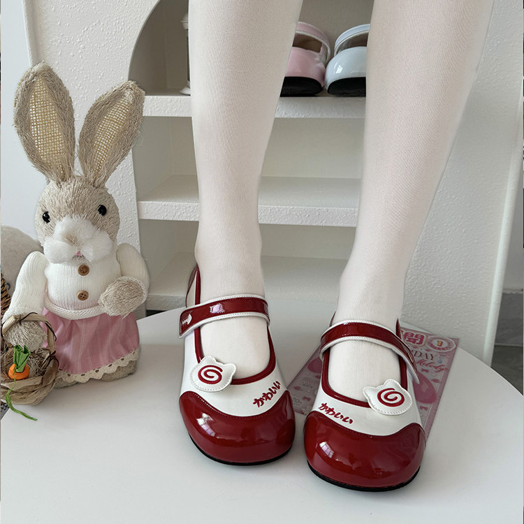 全款预约【鱼饼喵喵】日系可爱平底大头甜美刺绣室内Lolita鞋,模玩/动漫/周边/娃圈三坑/桌游,lolita洛丽塔鞋类,淘宝优惠券,粉丝福利购,淘宝优惠卷