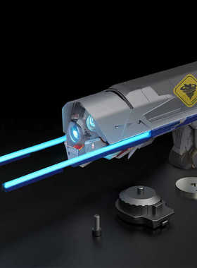 小月亮ARP9科幻白色现代化套件透明套件CNC静态模型铝下身1:2.1