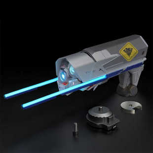 小月亮ARP9科幻白色现代化套件透明套件CNC静态模型铝下身1:2.1