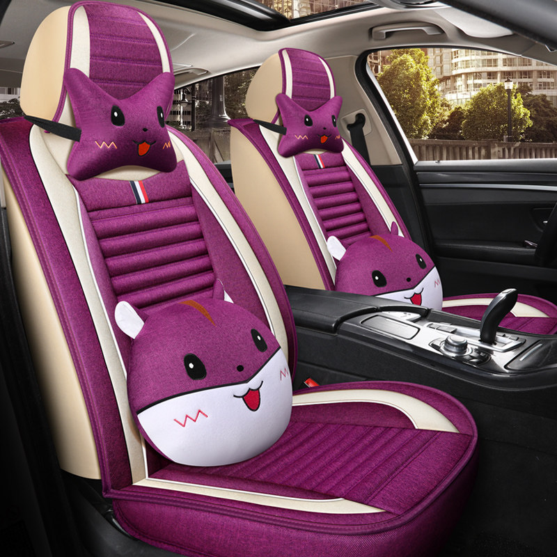 汽车座套四季通用小车专用亚麻座垫春冬季车坐套全包冰丝卡通坐垫,汽车用品/电子/清洗/改装,专车专用座套/座垫,淘宝优惠券,粉丝福利购,淘宝优惠卷