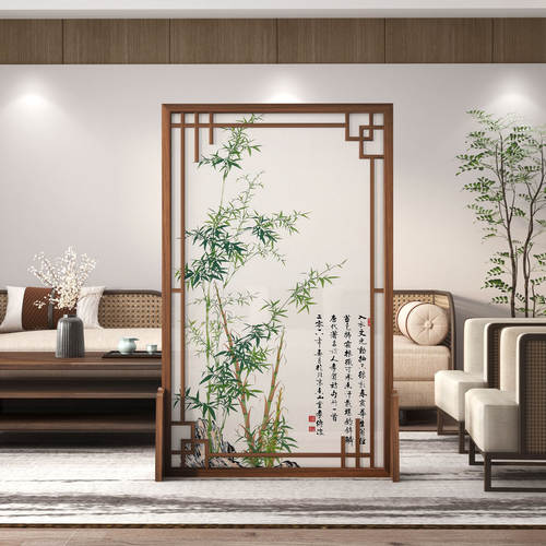新中式屏风现代实木隔断