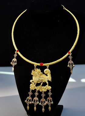 新中式璎珞项圈汉服唐风项链蝴蝶