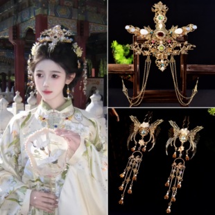 汉服敦煌头饰发簪古风原创流苏明制发饰宫廷仙气仙侠配饰百搭发冠