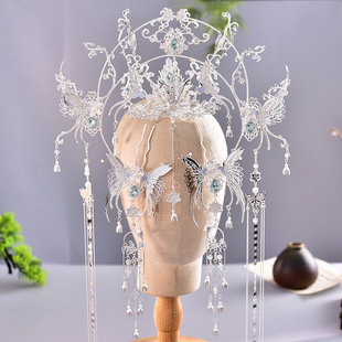 原创汉服纯手工古风圣母发冠敦煌神女风仙侠汉服发饰品女头饰仙气