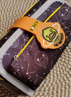 小黄Y家多口袋拉链布儿童大容量卡通笔袋文具盒