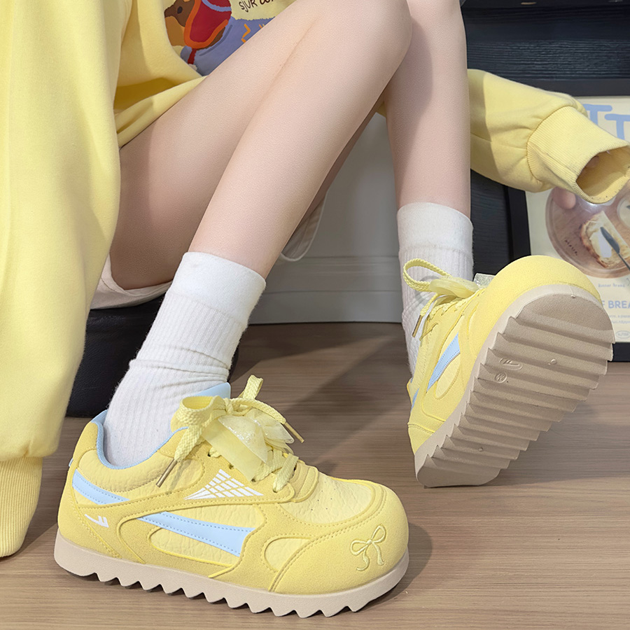 回力奶黄德百搭德训鞋女