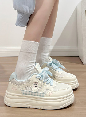 人本可爱网面小白鞋女