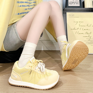 回力黄色德训鞋小白女鞋女款2026新款春秋爆款百搭休闲韩版板鞋女