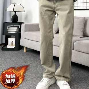 【香港&潮牌专柜正品】军绿色美式硬挺破坏线条工装裤男款高级感